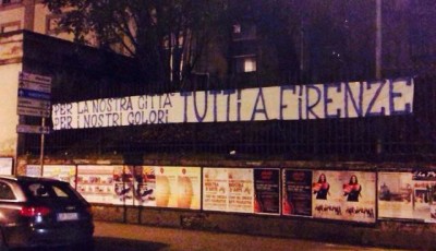 Empoli: striscione tutti a Firenze