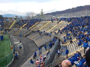 stadio bergamo vuoto - ultras curva nord atalanta protesta