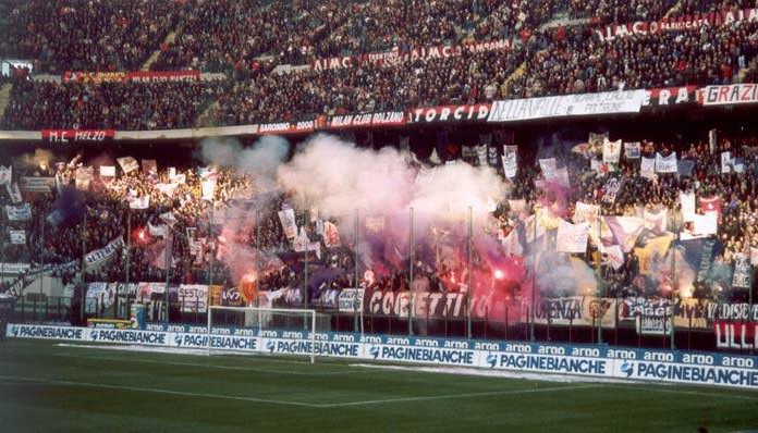6000 ultras fiorentini a San Siro, Milan - Fiorentina 6-0 2004-2005