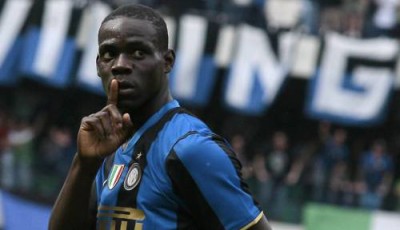 balotelli inter curva nord milano