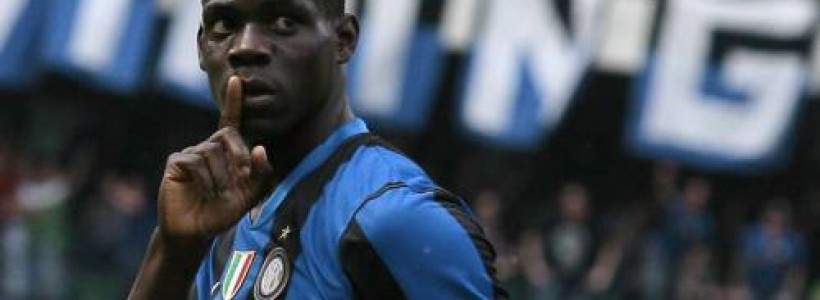 balotelli inter curva nord milano