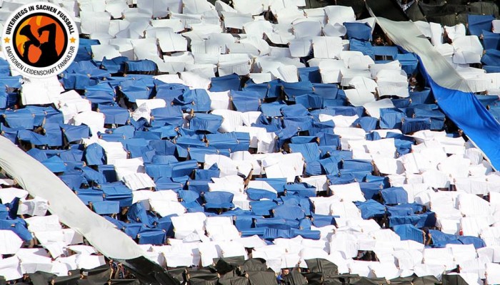 Coreografia Ultras Hertha BSC Berlino Harlekins