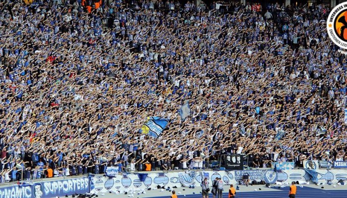 Coreografia Ultras Hertha BSC Berlino Harlekins