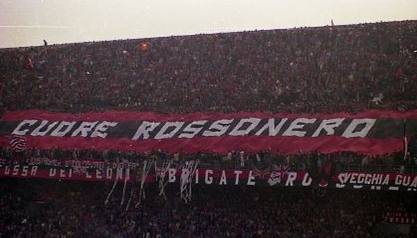 Cuore Rossonero - Striscione Ultras Milan (1984-85)
