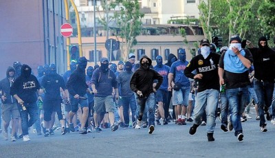 Scontri Ultras Lazio Roma