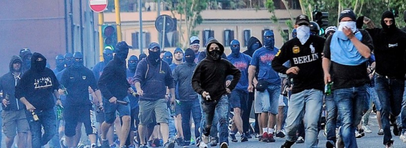 Scontri Ultras Lazio Roma