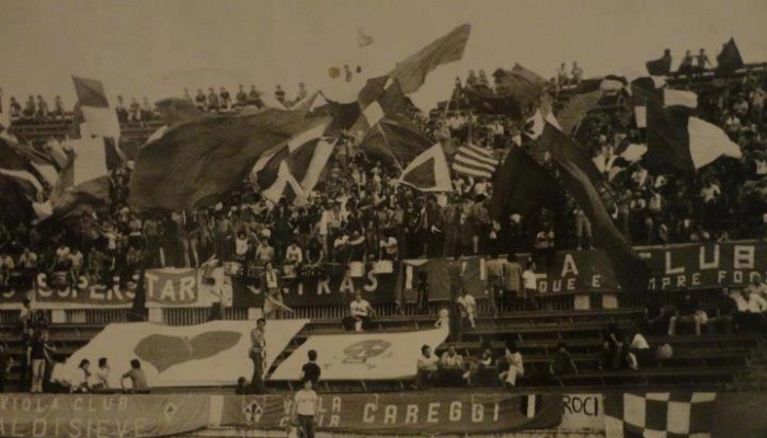 Tifosi Fiorentina, foto in bianco e nero
