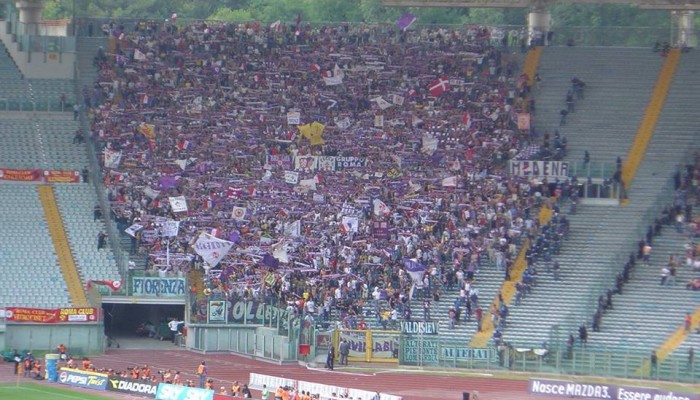 Tifosi viola a Roma