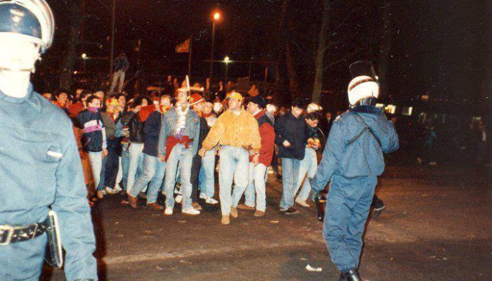 Ultras Romanisti in Belgio (Anderlecht - ROMA 1990-91 Coppa Uefa)