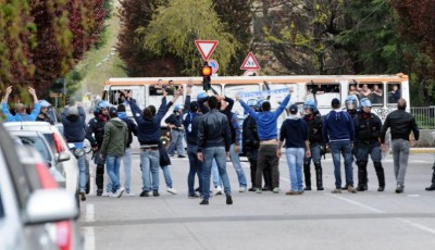 Ultras bresciani scontri brescia verona