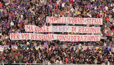 Fiorentina Empoli, derby Curva Fiesole vs Desperados