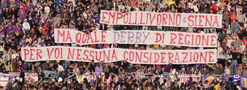 Fiorentina Empoli, derby Curva Fiesole vs Desperados